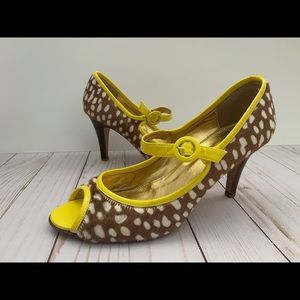 Classy J. Crew Collection Peep Toe Pumps Heels